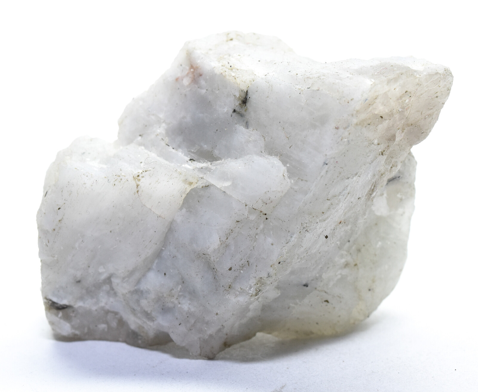 95g White Rainbow Moonstone Rough Natural Feldspar Gemstone Crystal Raw – India