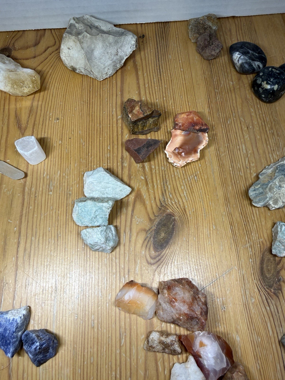 Mixed Crystal Lot 70+ Raw Polished Stones Rocks Gemstones And Pillars Spiritual