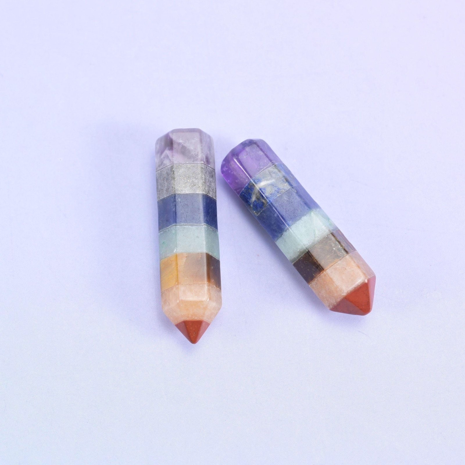 Chakra Crystal Heart Sphere Moon Carving Worry Stone Pocket Stone