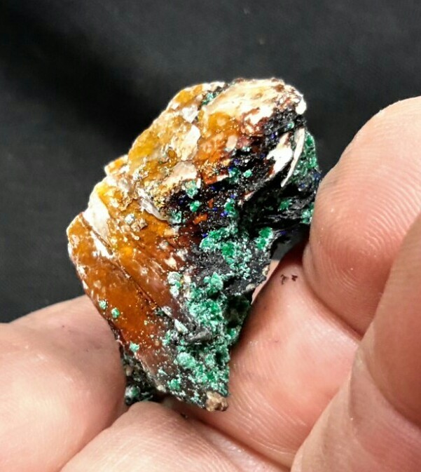 39mm AZURITE with MALACHITE from Mibladen, Khénifra, Morocco