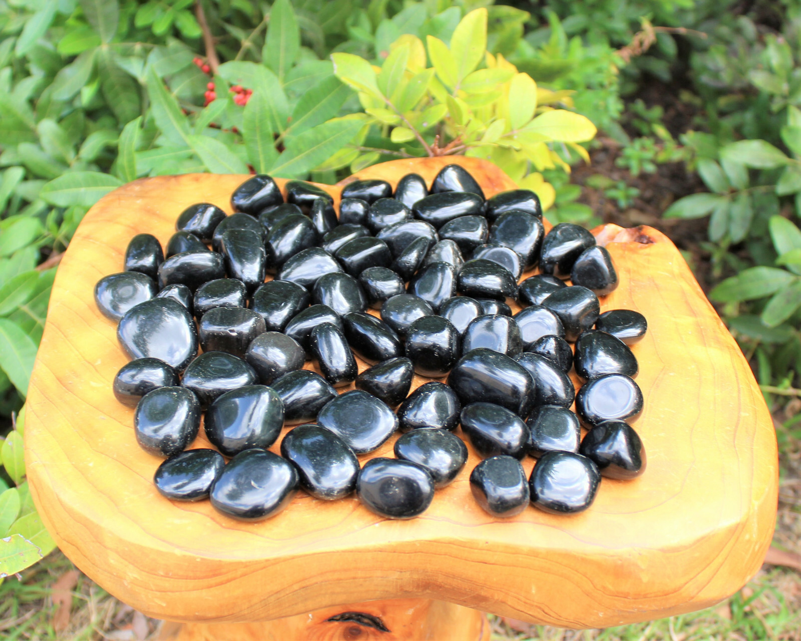 1/2 lb Bulk Lot: Black Obsidian Tumbled Stone (Crystal Healing Reiki) 8 oz