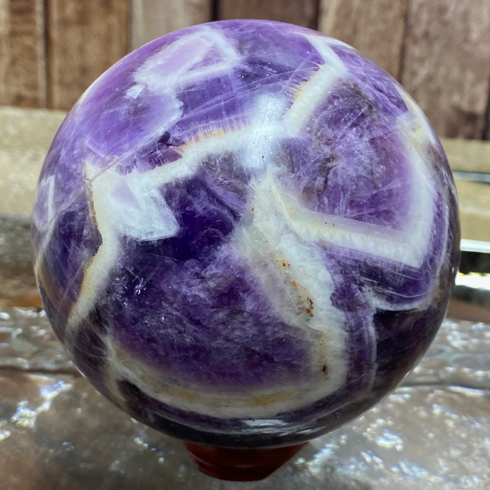 Natural Amethyst Crystal Ball Sphere Stone Reiki Chakra Meditation Decor 801 g