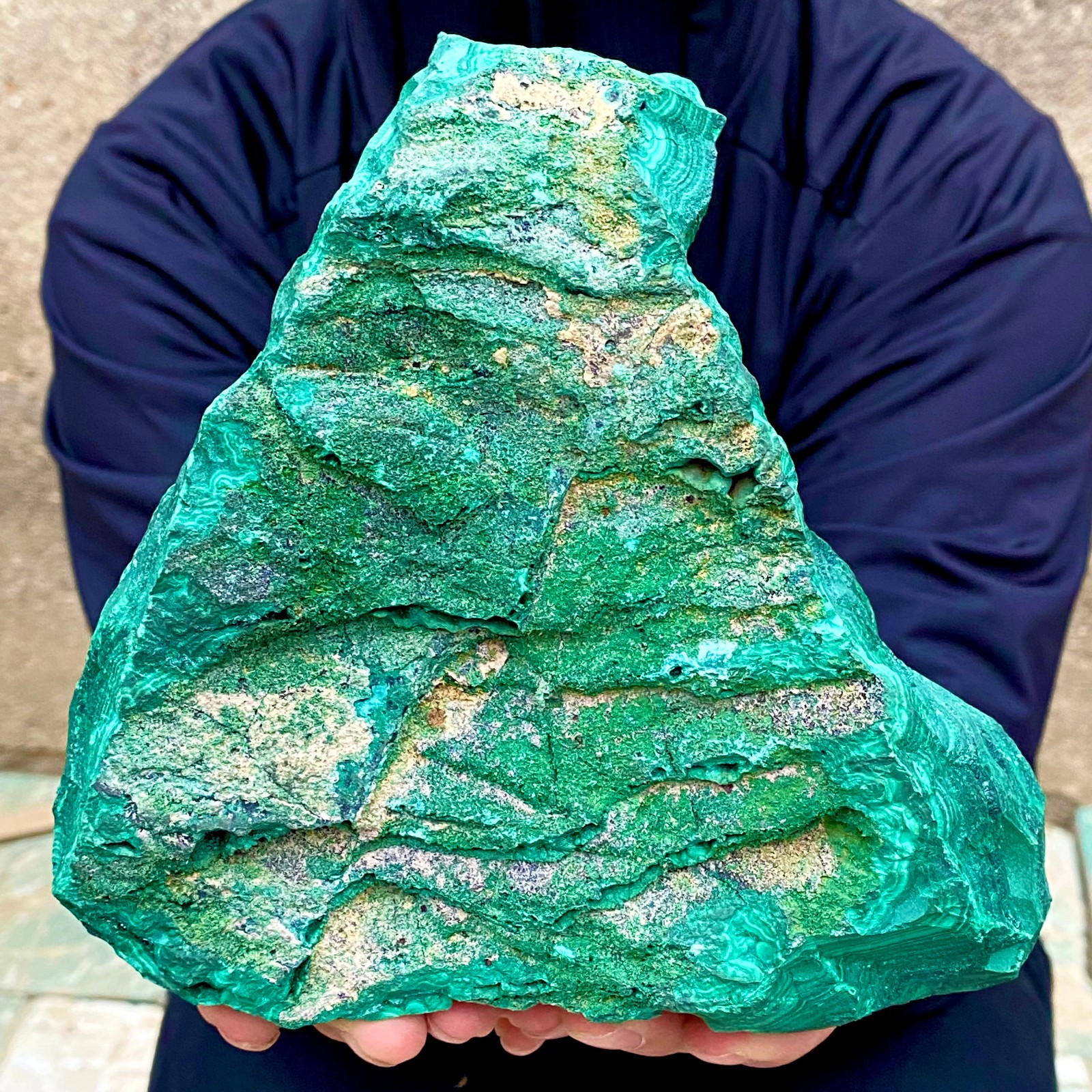 5.3LB Natural tortoise Malachite transparent cluster coarse mineral sample
