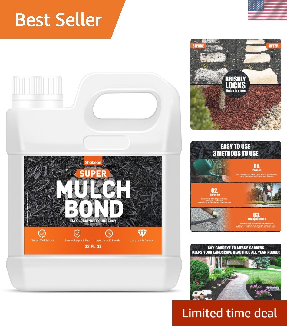 32oz Fast-Drying Rock Glue: Weather-Resistant & Non-Toxic Landscaping Adhesive