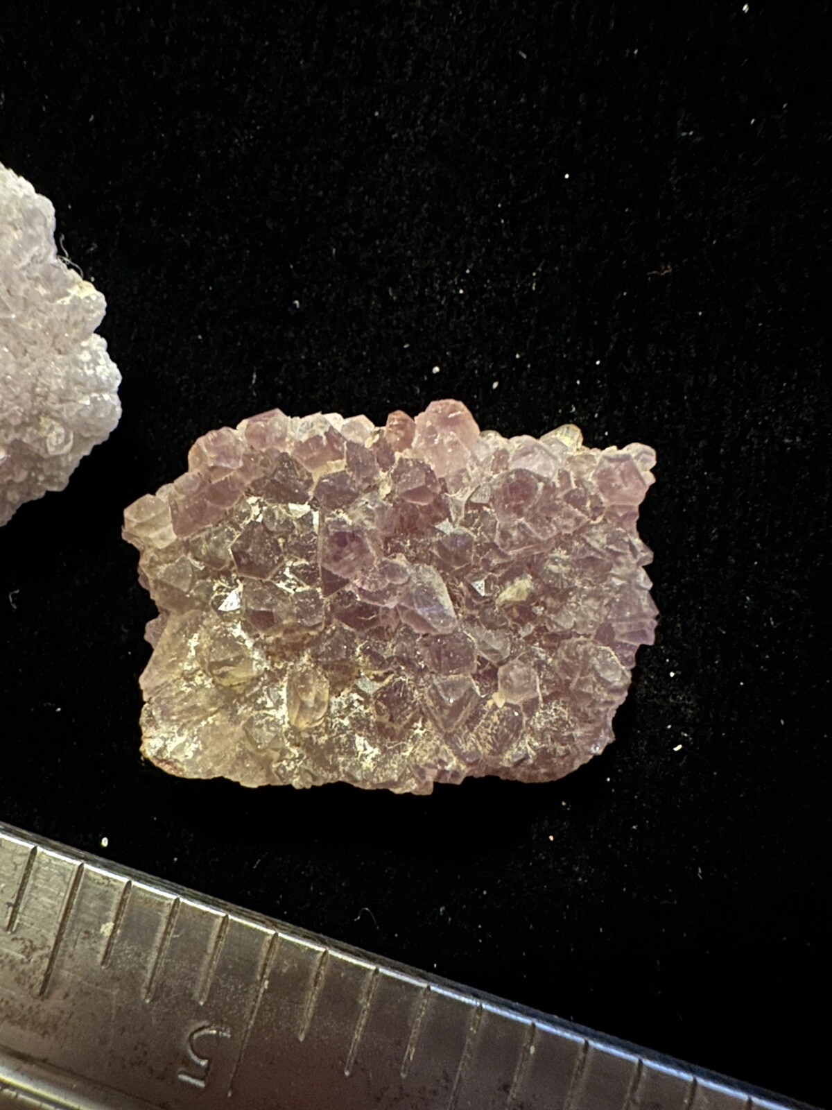 Set Of 2 Natural Amethyst Geode Quartz Cluster Crystal – From Vintage Collection