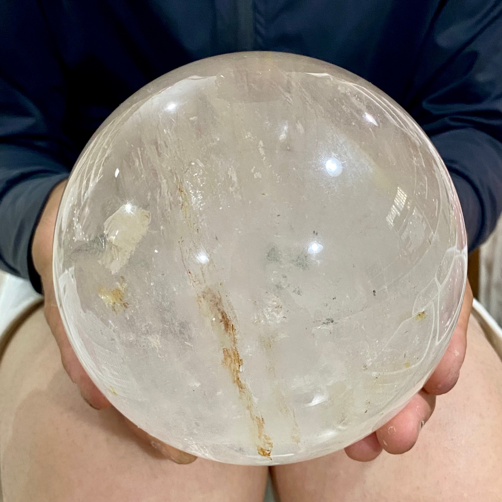 6.81LB Natural clear quartz sphere quartz crystal ball reiki Energy healing