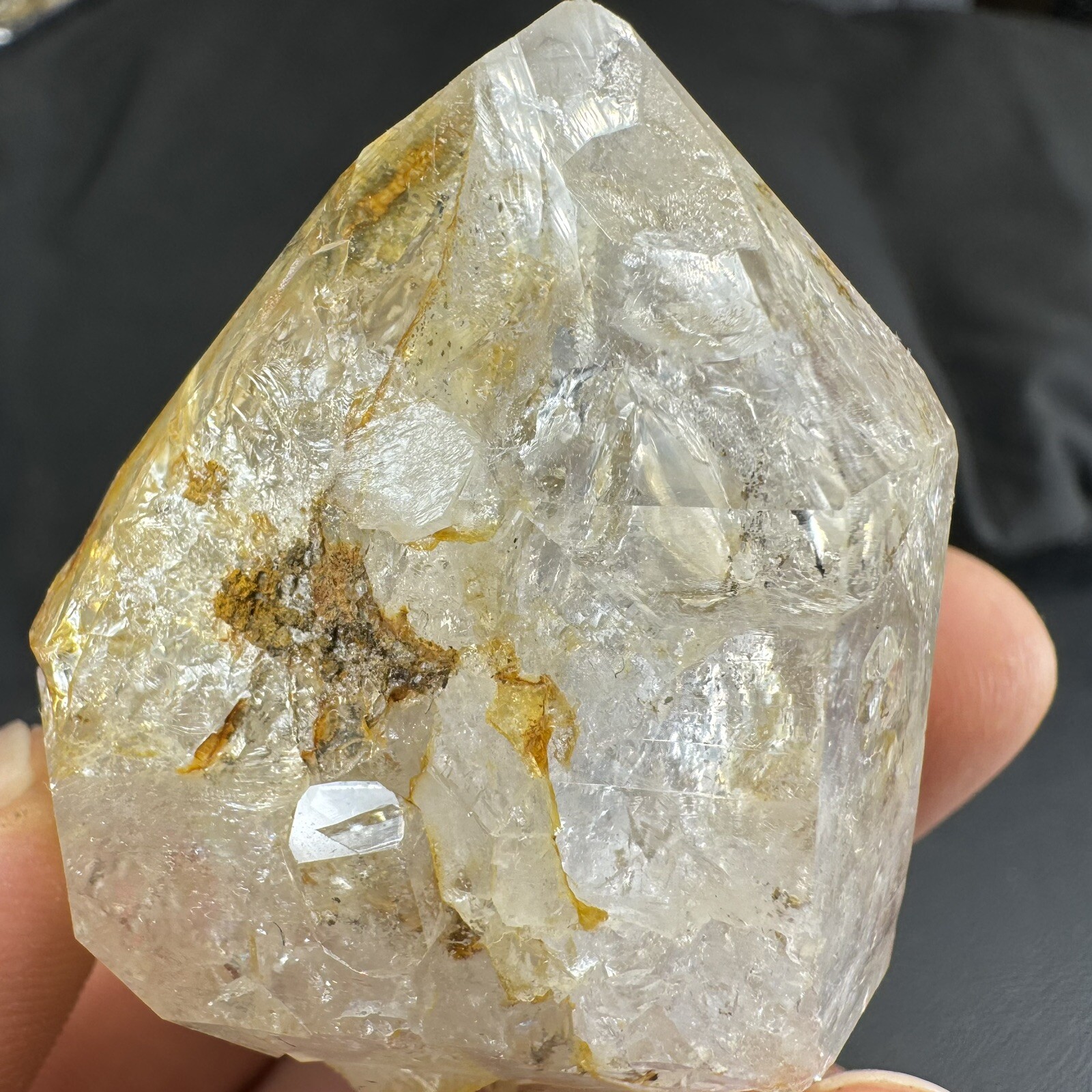 Herkimer Diamond Quartz Crystal Point / from New York
