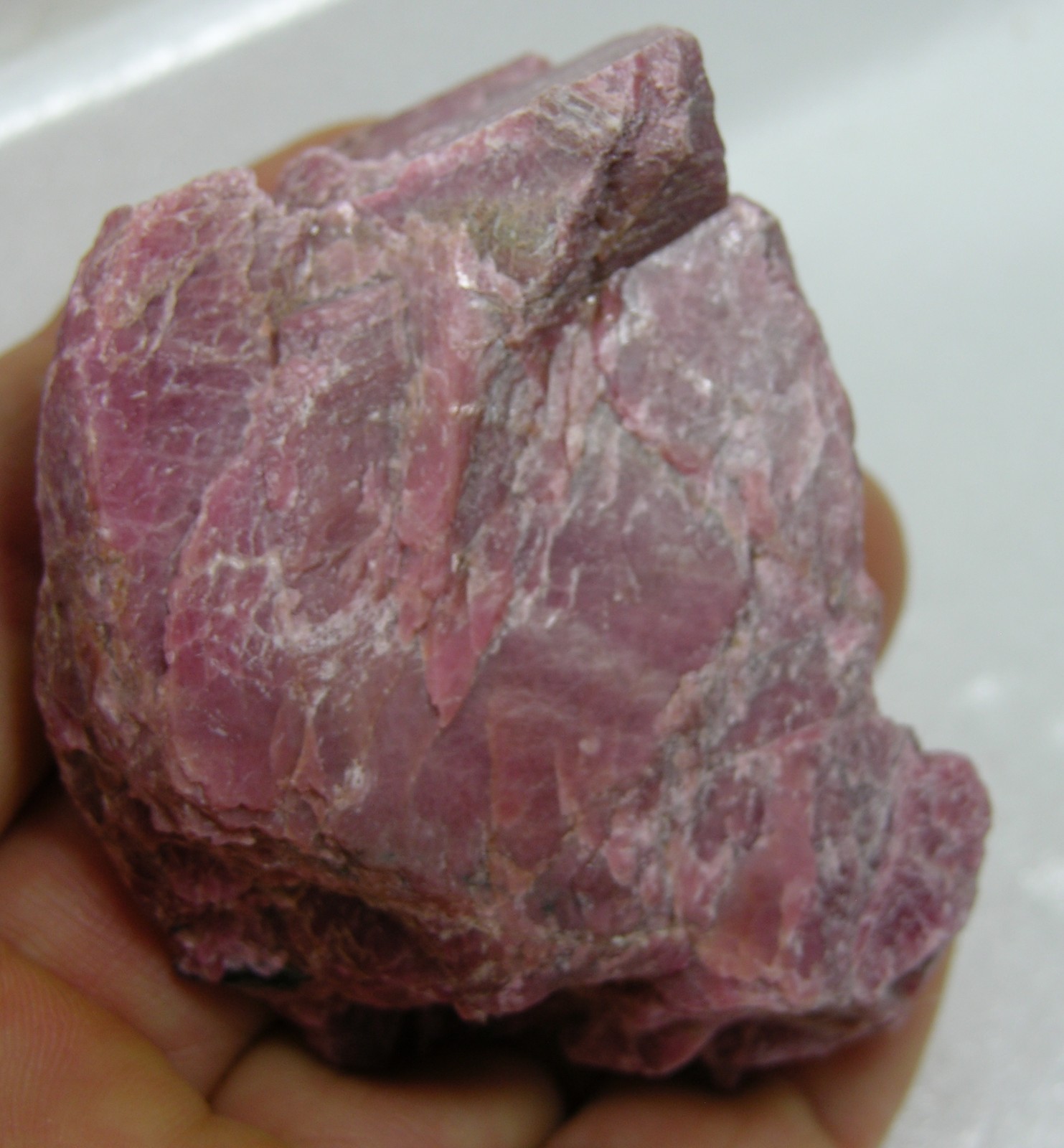 #7 107.00g Brazil 100% Natural Raw Rough Red Rhodonite Specimen 3.80 oz 58.00mm