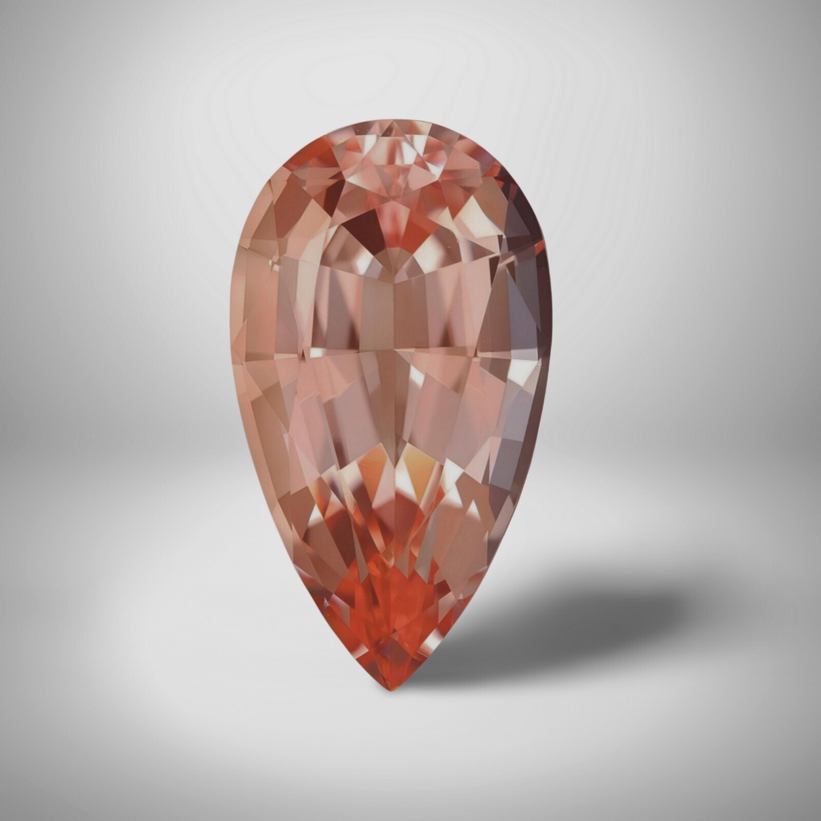 Morganite Pear Cut Gemstone 1.31 Cts – 8×6 mm Lustrous Loose Gem