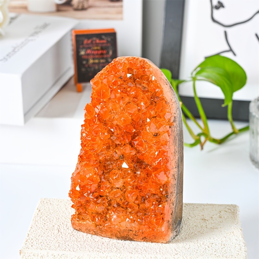 1pc CrystalHola-1PC Rare Pink/Rose Red/ Red/Blue/Orange/Green/ Geode Cluster -Pr