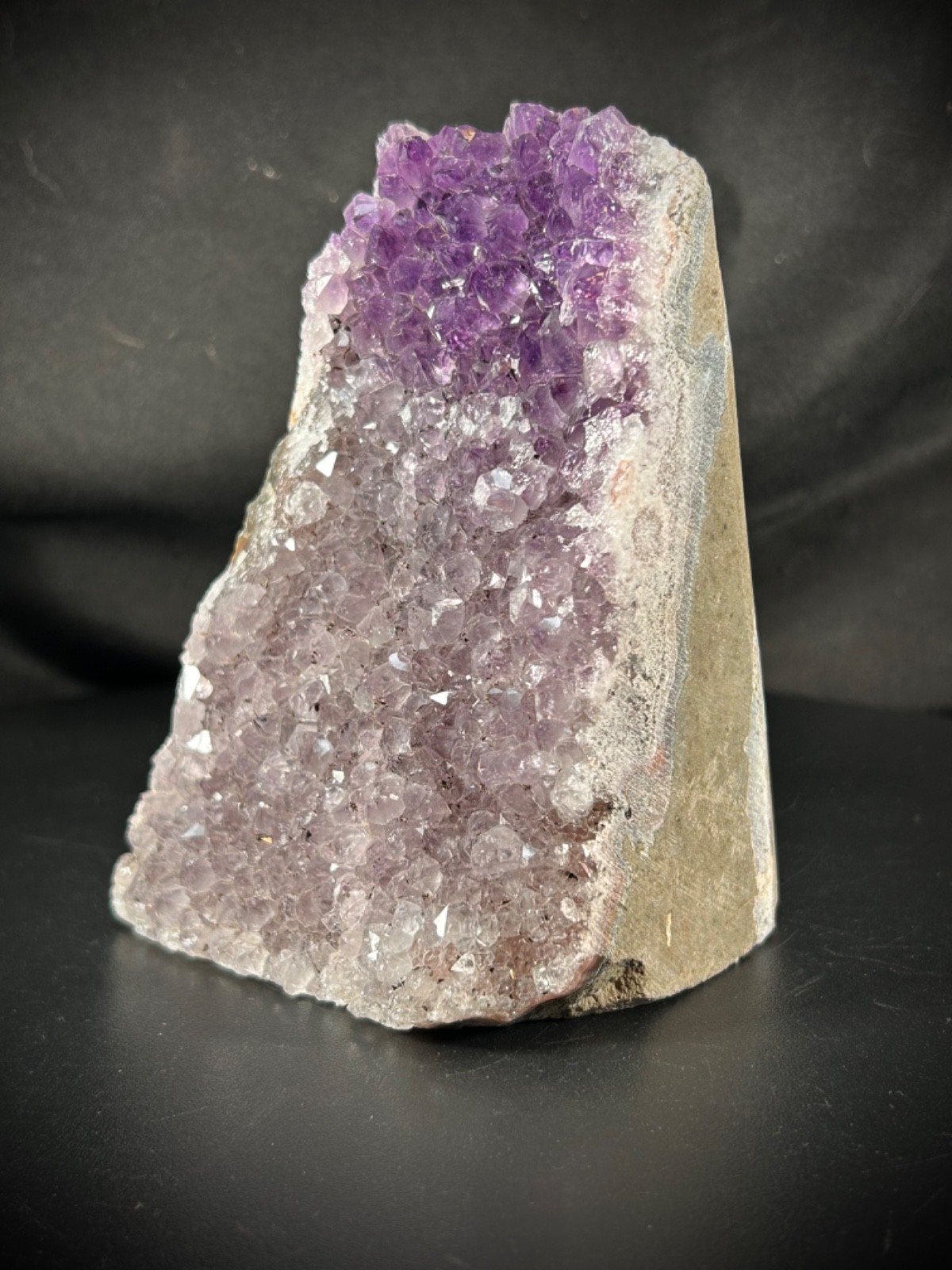 4.36” Awesome Amethyst Bi-Color Specimen Cluster 1lb 15.4oz (891 grams)
