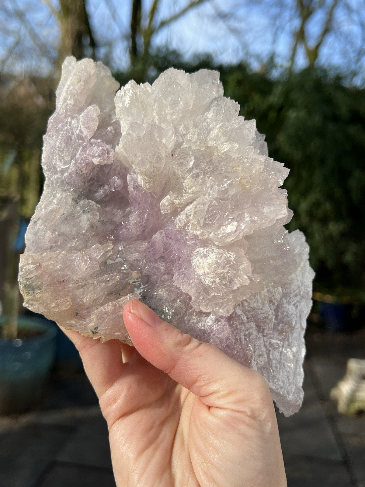 Pink Quartz Or Amethyst Rose Quartz Brazilian AAA+ Fan Like Structure
