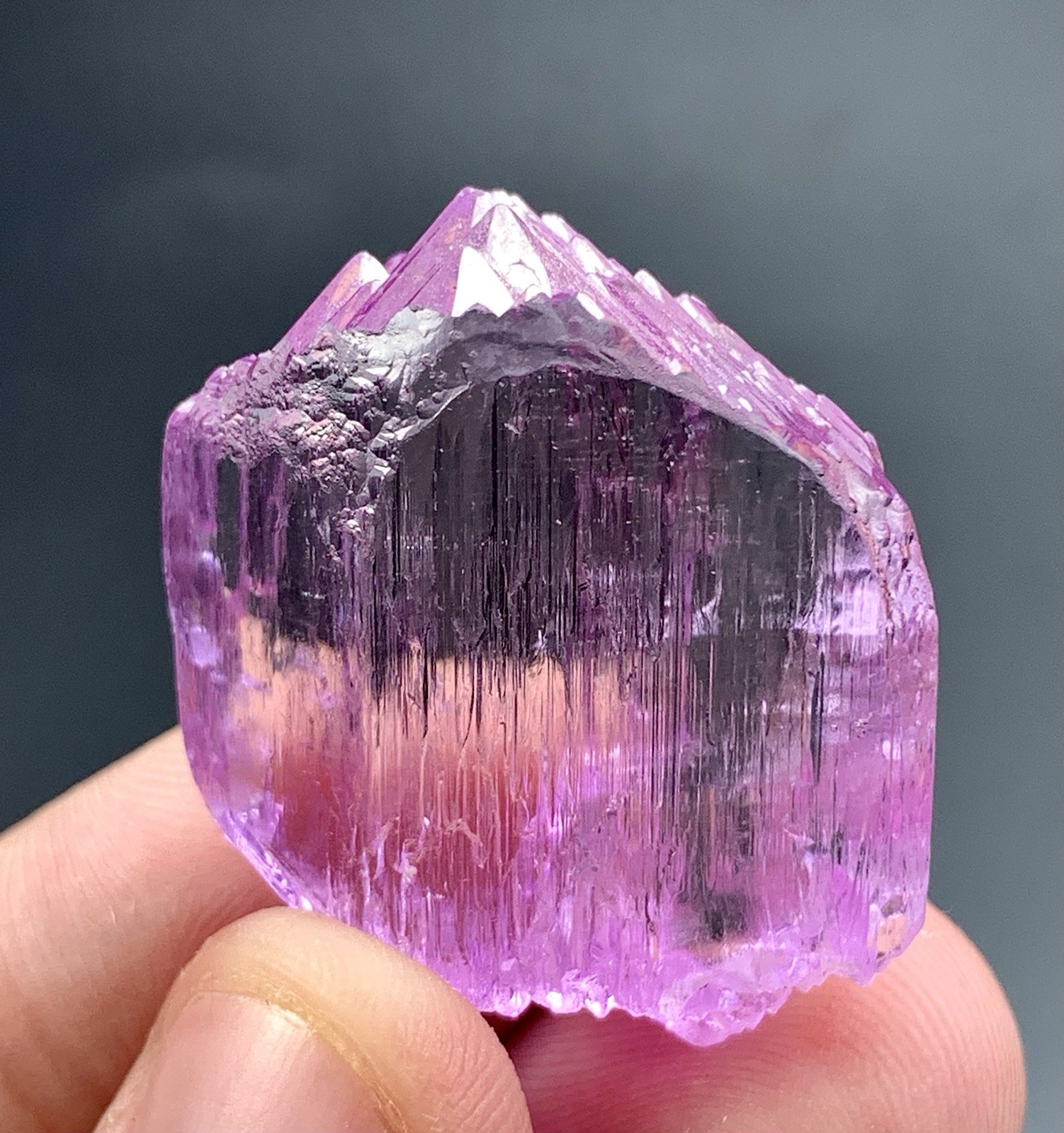 80 Carat Natural Pink Kunzite Crystal From Afghanistan