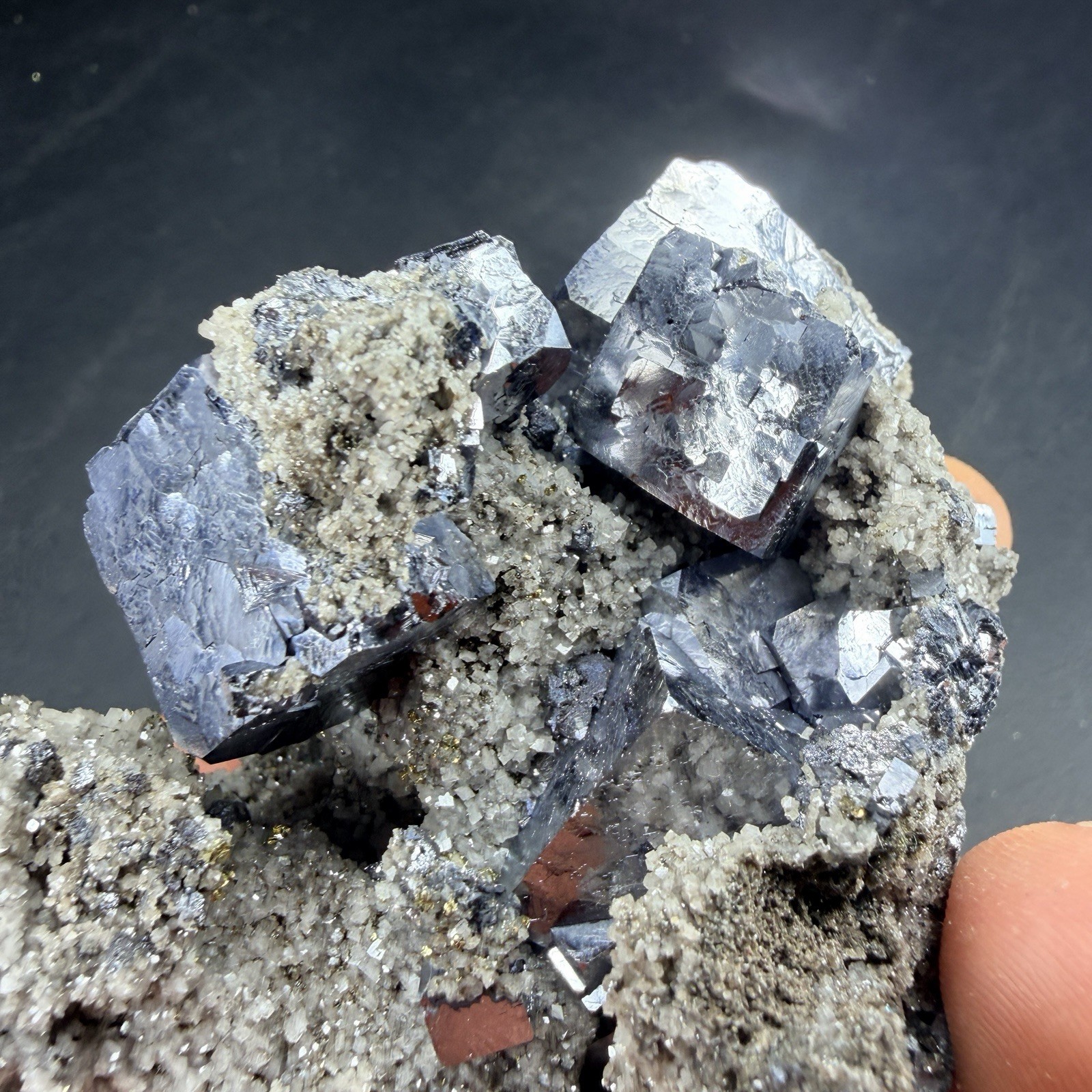 Galena Chalcopyrite Dolomite Crystal Combo / Missouri *Video*