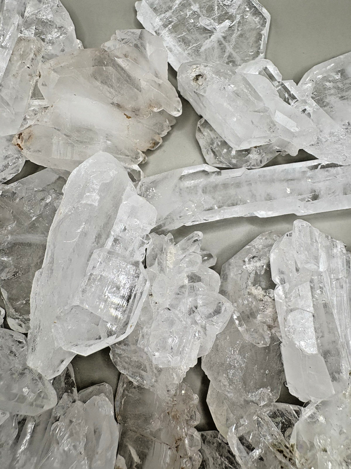 50g Natural Faden Quartz Crystal Point Lot Afghanistan Large Pieces