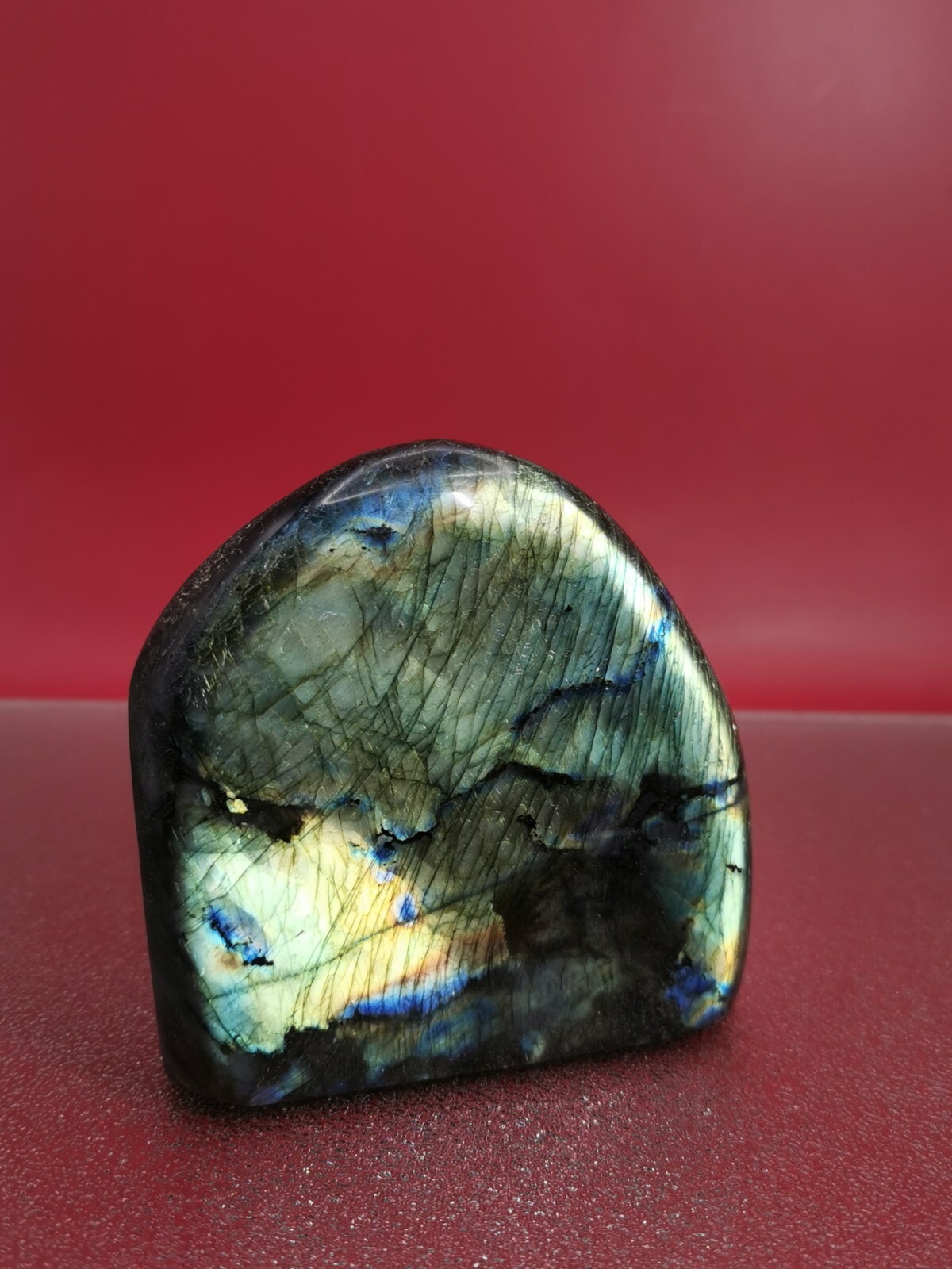 Natural Flash Labradorite Quartz Crystal Freeform Rough Mineral Healing 2+LB