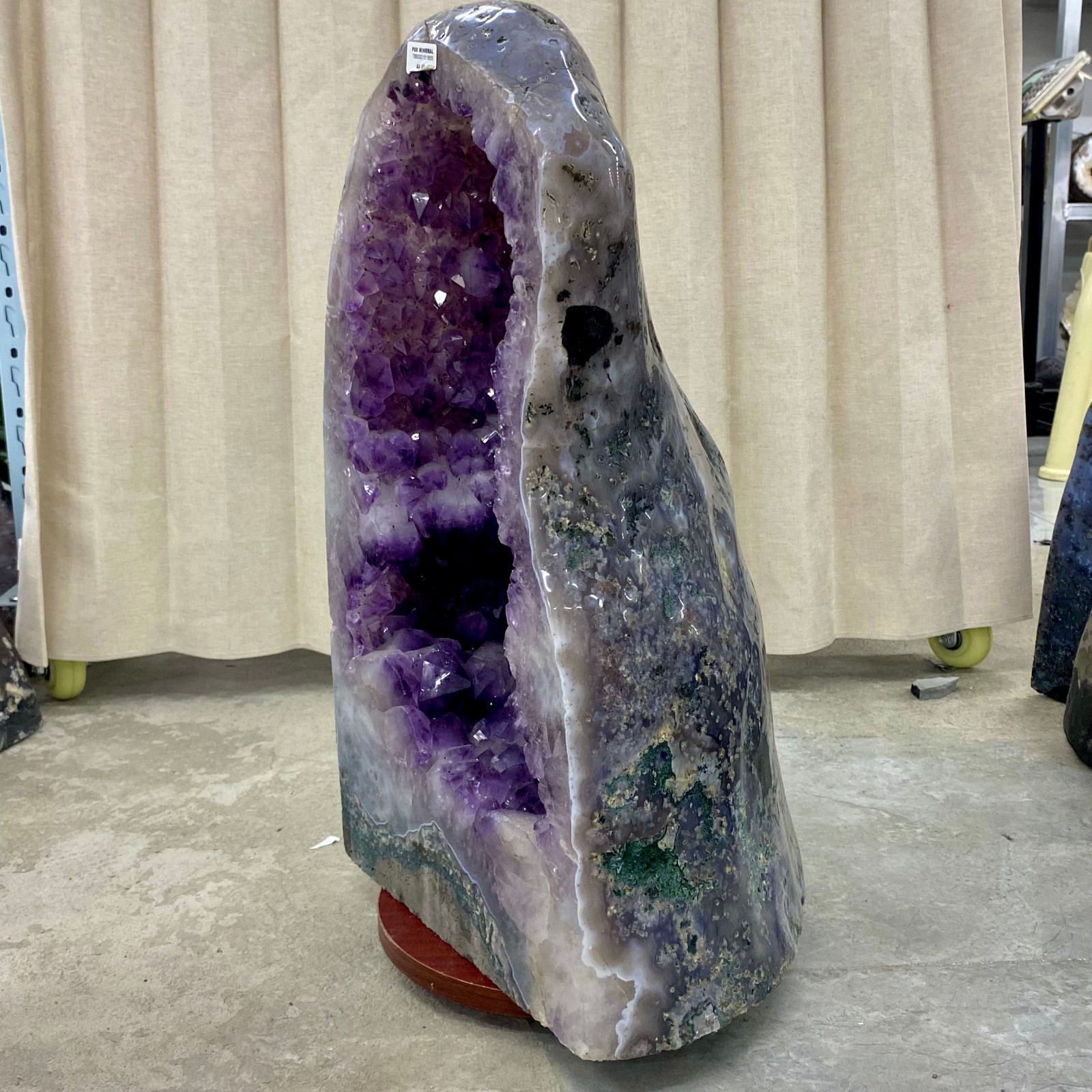 97.86LB Natural agate Amethyst geode quartz cluster crystal Cathedral specimen