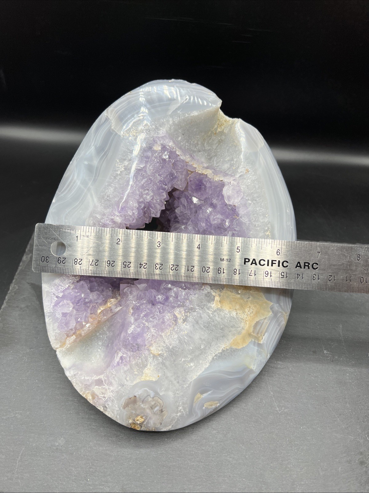 8.0 Lb. Natural agate Amethyst geode quartz cluster crystal