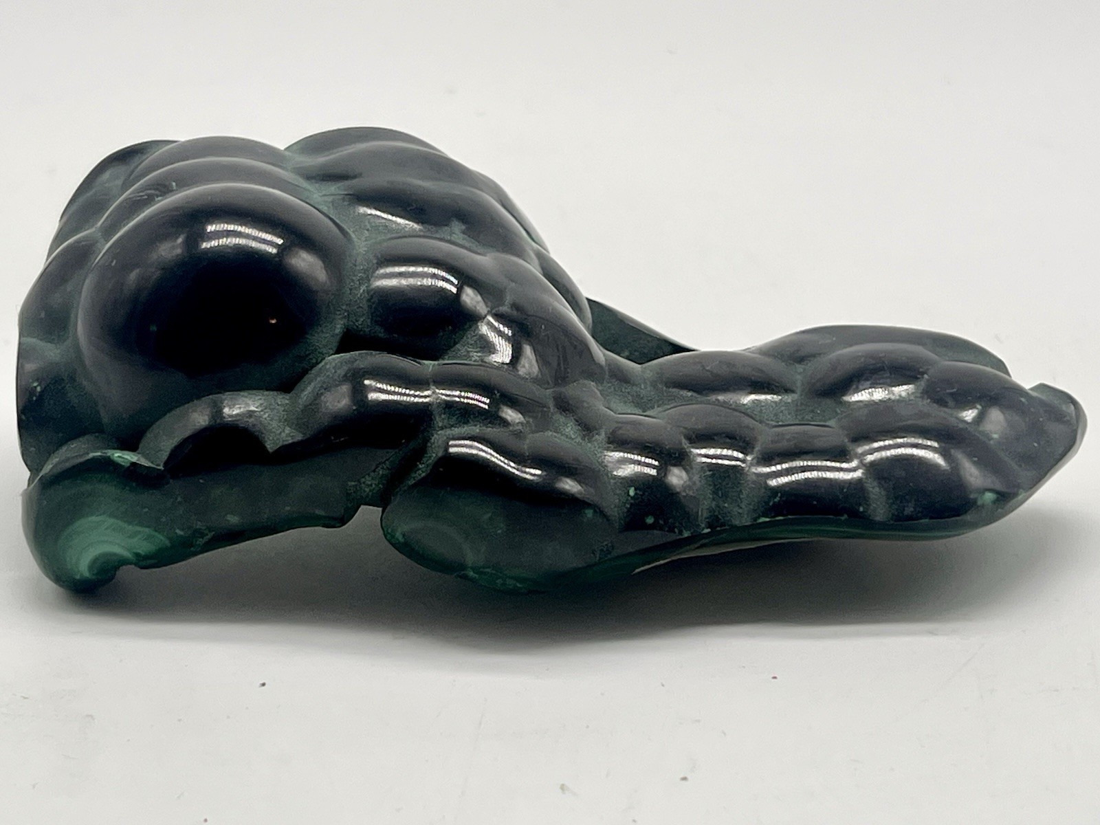 Polished Malachite Stone Congo 474g (1.04 lb) Green Display Lapidary Specimen