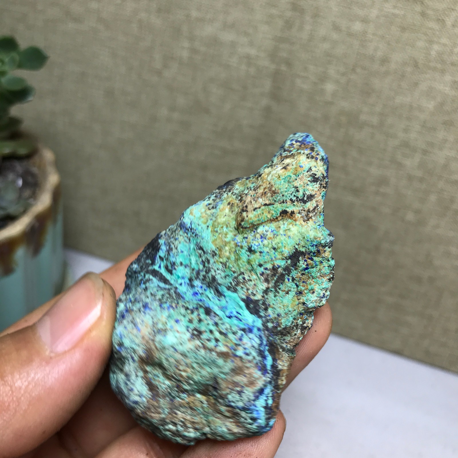 69g Natural Azurite Malachite gemstone Rough original Crystal Specimen A5183