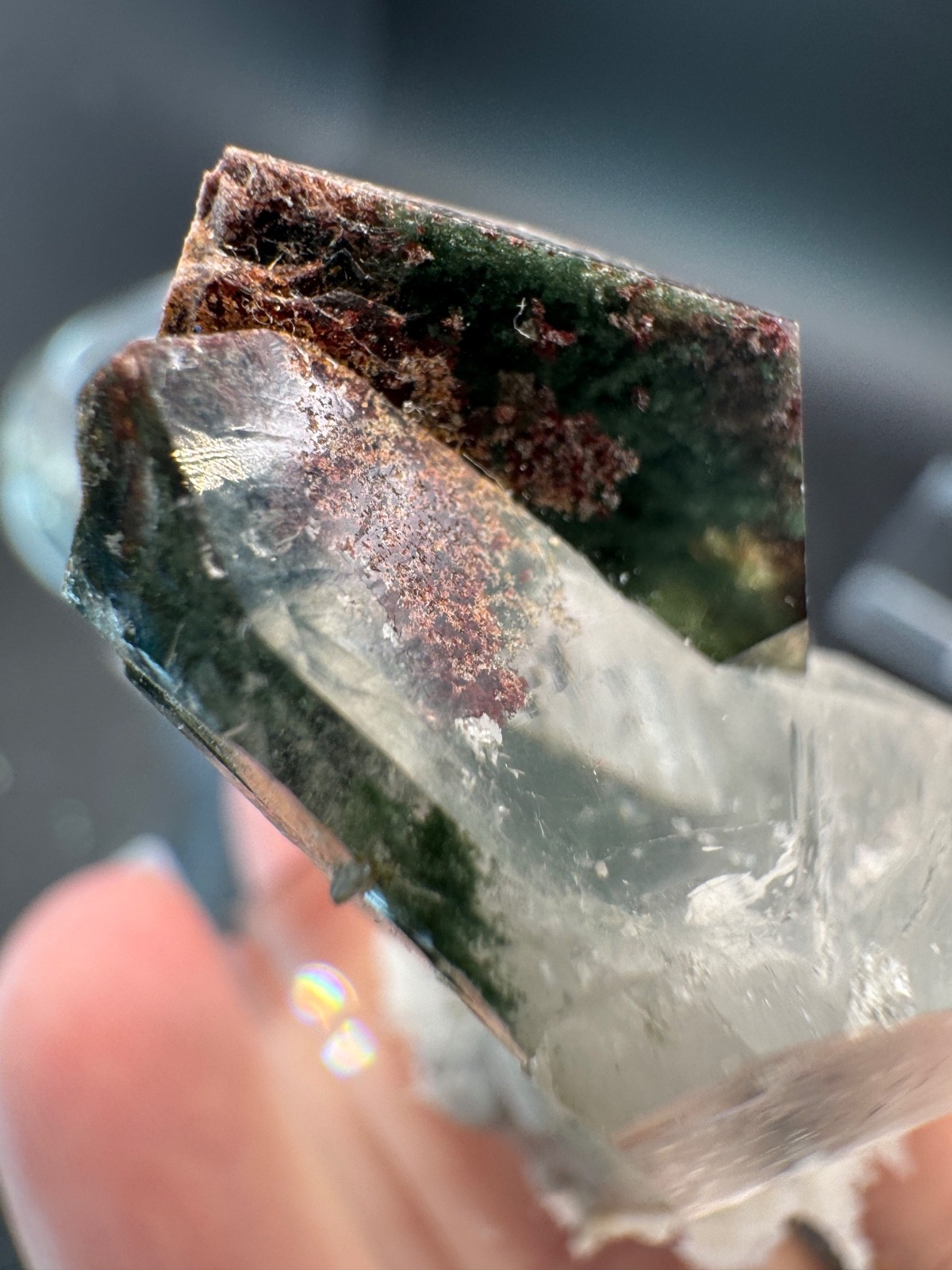 6465 Clear Himalayan Garden Quartz Chlorite Inclusions Pakistan 24g