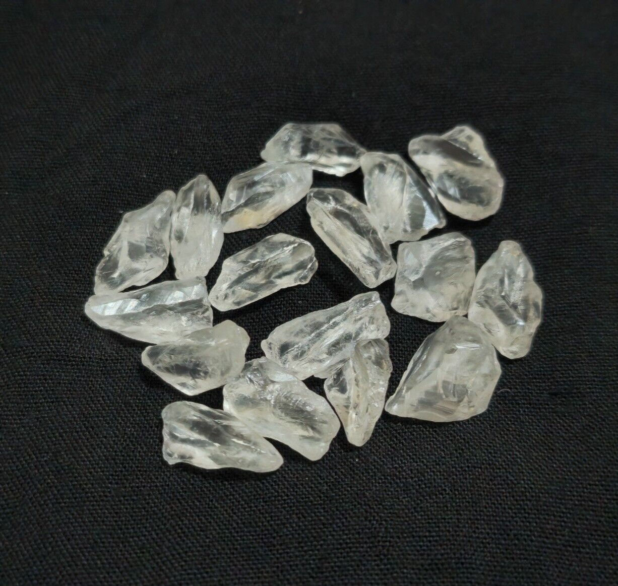 Pretty Unique Crystal Quartz Raw 17 Pcs Lot Size 13-17 MM Rough Loose Gemstone