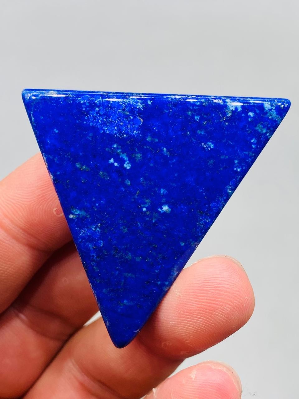 Lapis Lazuli Slice Triangle Royal Blue Natural Stone From Mine Mineral