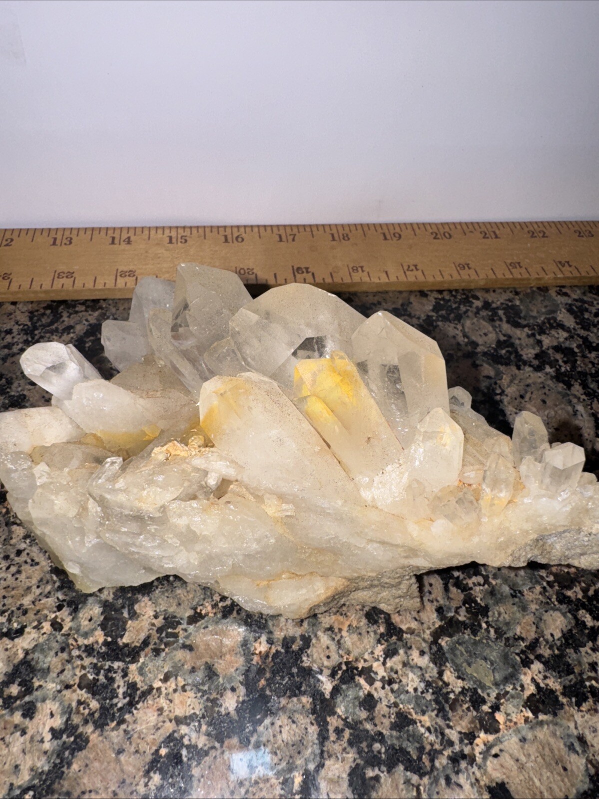Natural White Clear Quartz Crystal Cluster Mineral Stone Geode Specimens Healing
