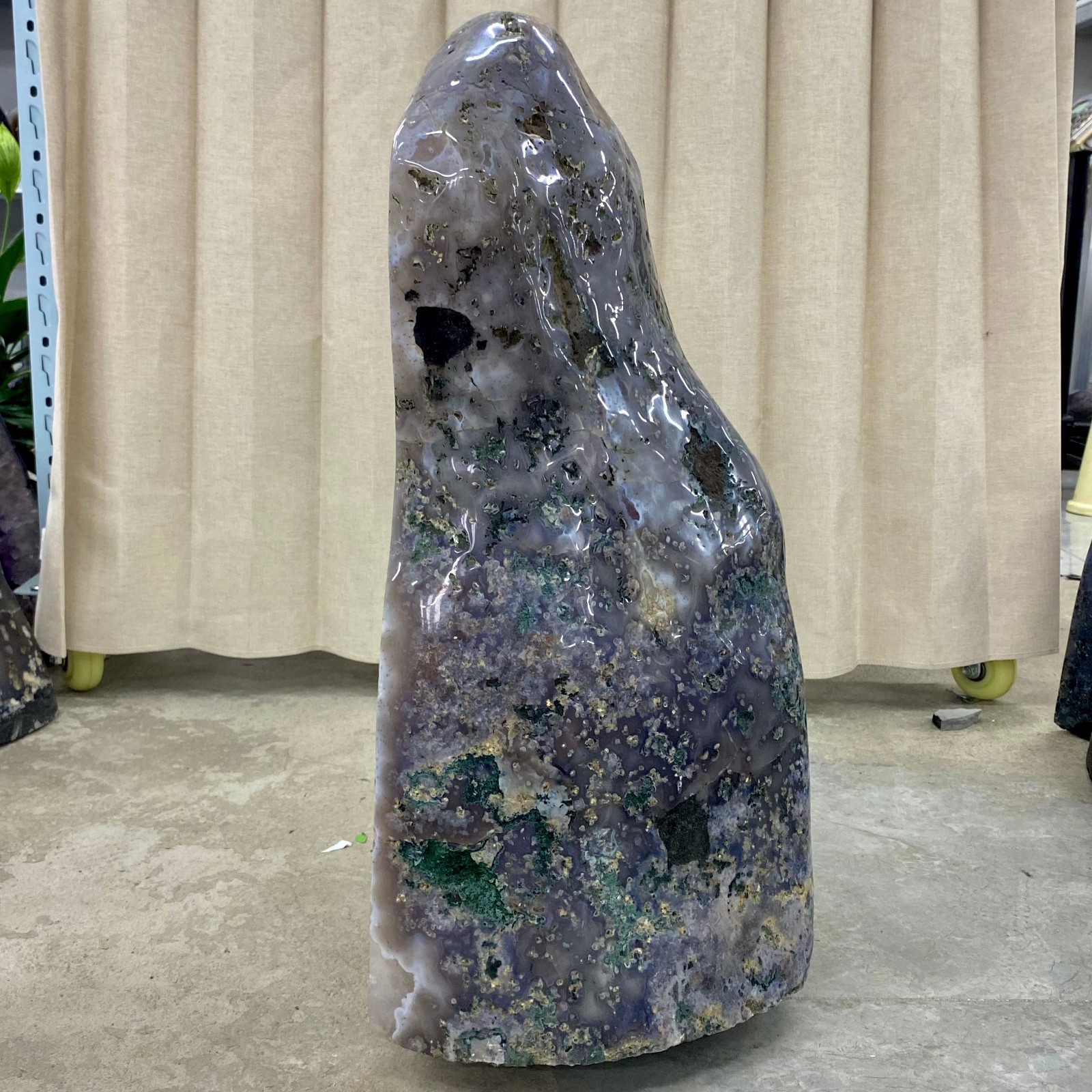 97.86LB Natural agate Amethyst geode quartz cluster crystal Cathedral specimen