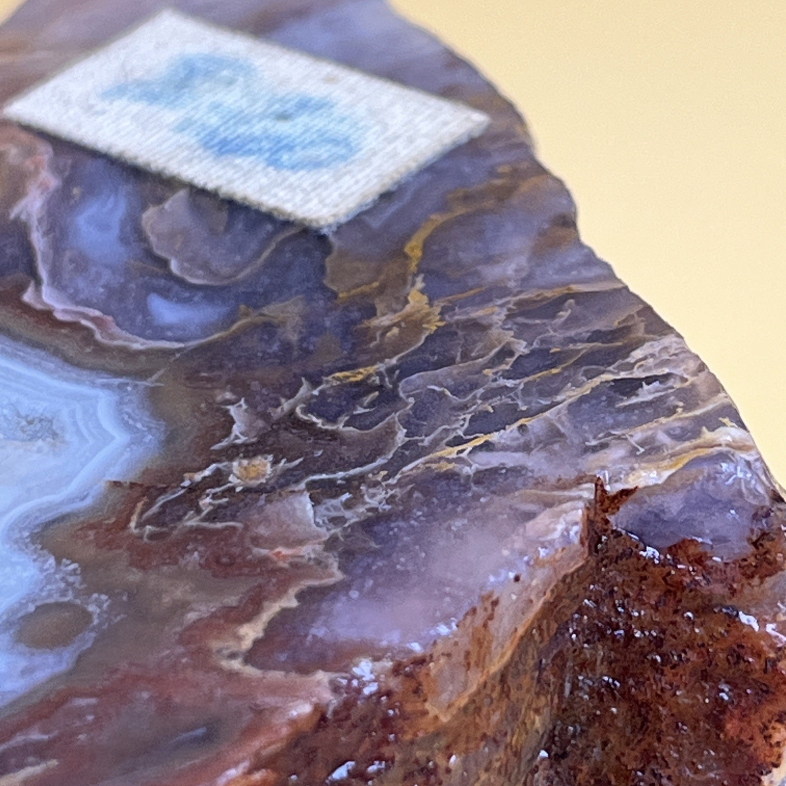 Wild/Raw Crazy Lace Agate 290g Cabbing Slabbing Cut on One Side