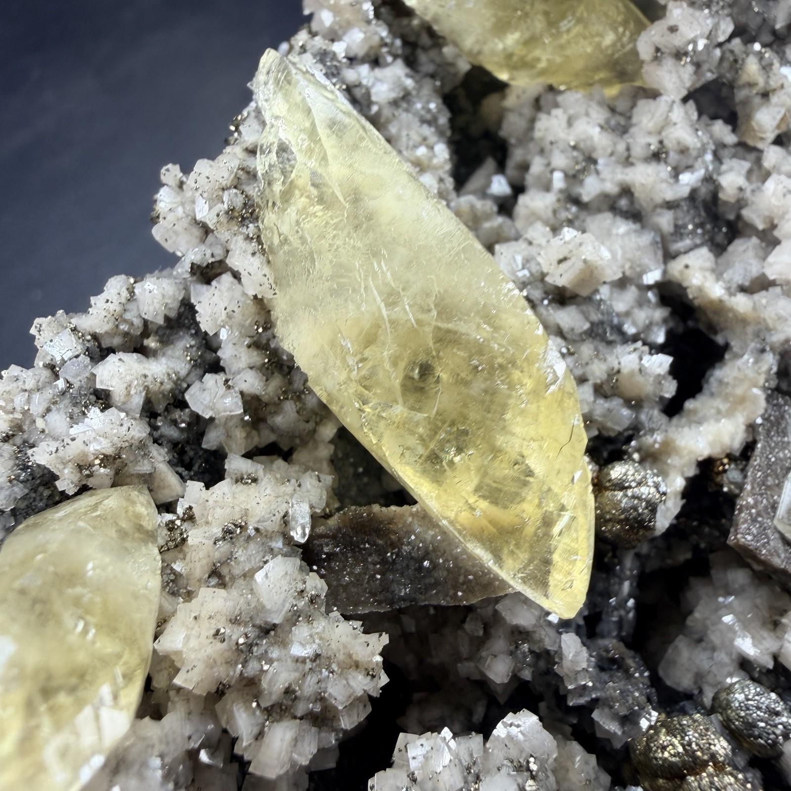 Calcite Botryoidal Chalcopyrite Dolomite Crystal Combo / Missouri *Video