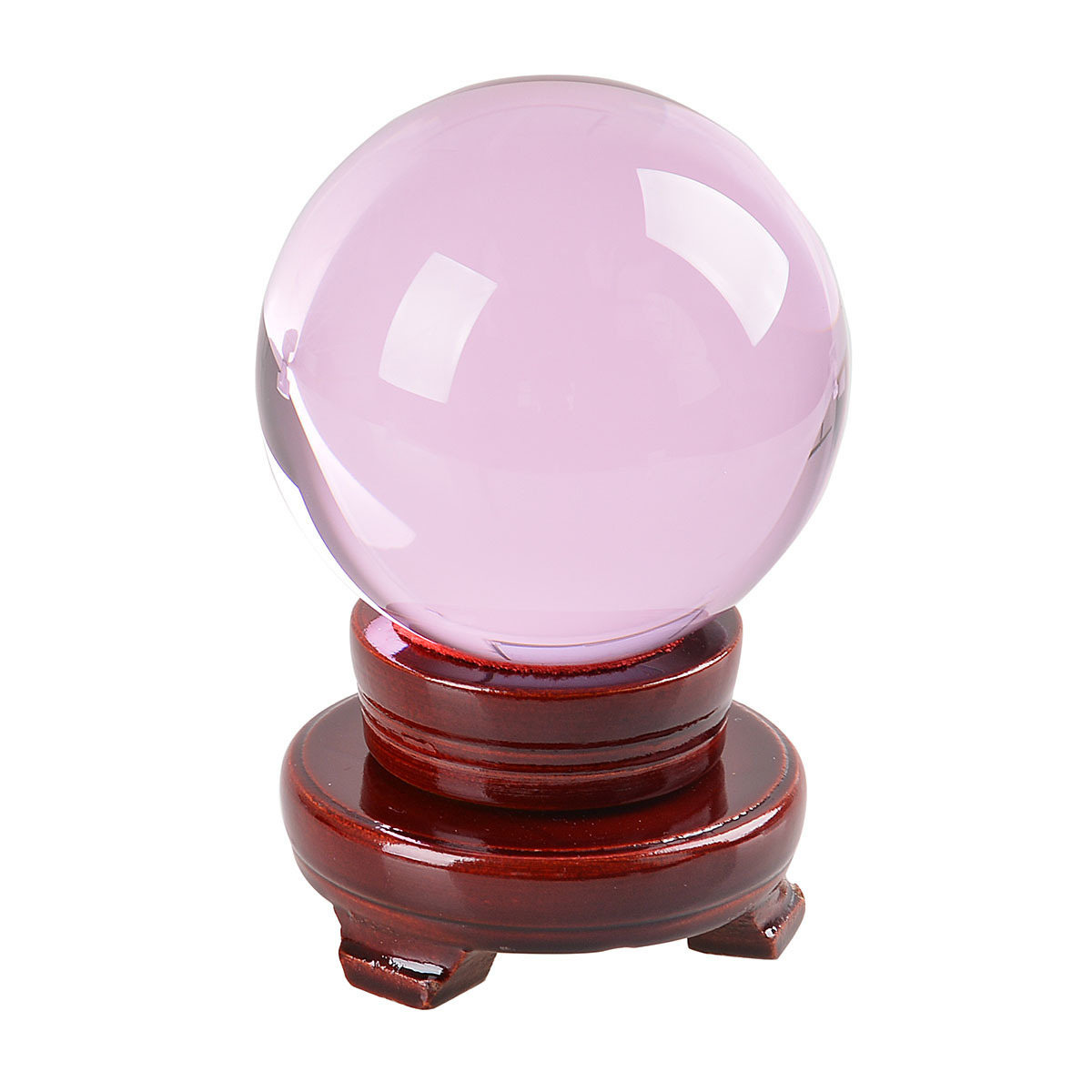 LONGWIN 150MM Crystal Ball Sphere Paperweight Balls Photo Props Free Stand Gift