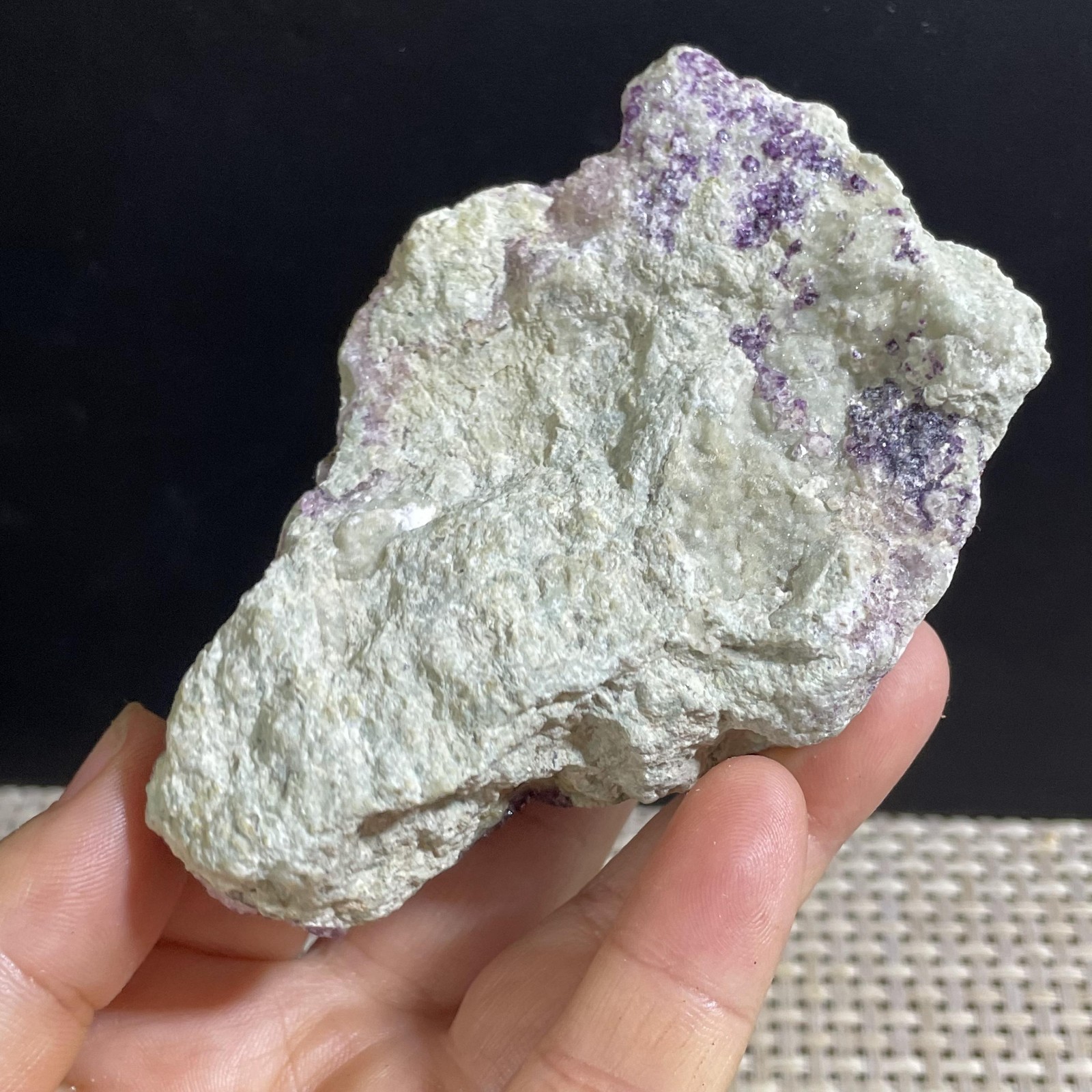 186g Deep Purple Fluorite Crystal Cluster Mineral Rough