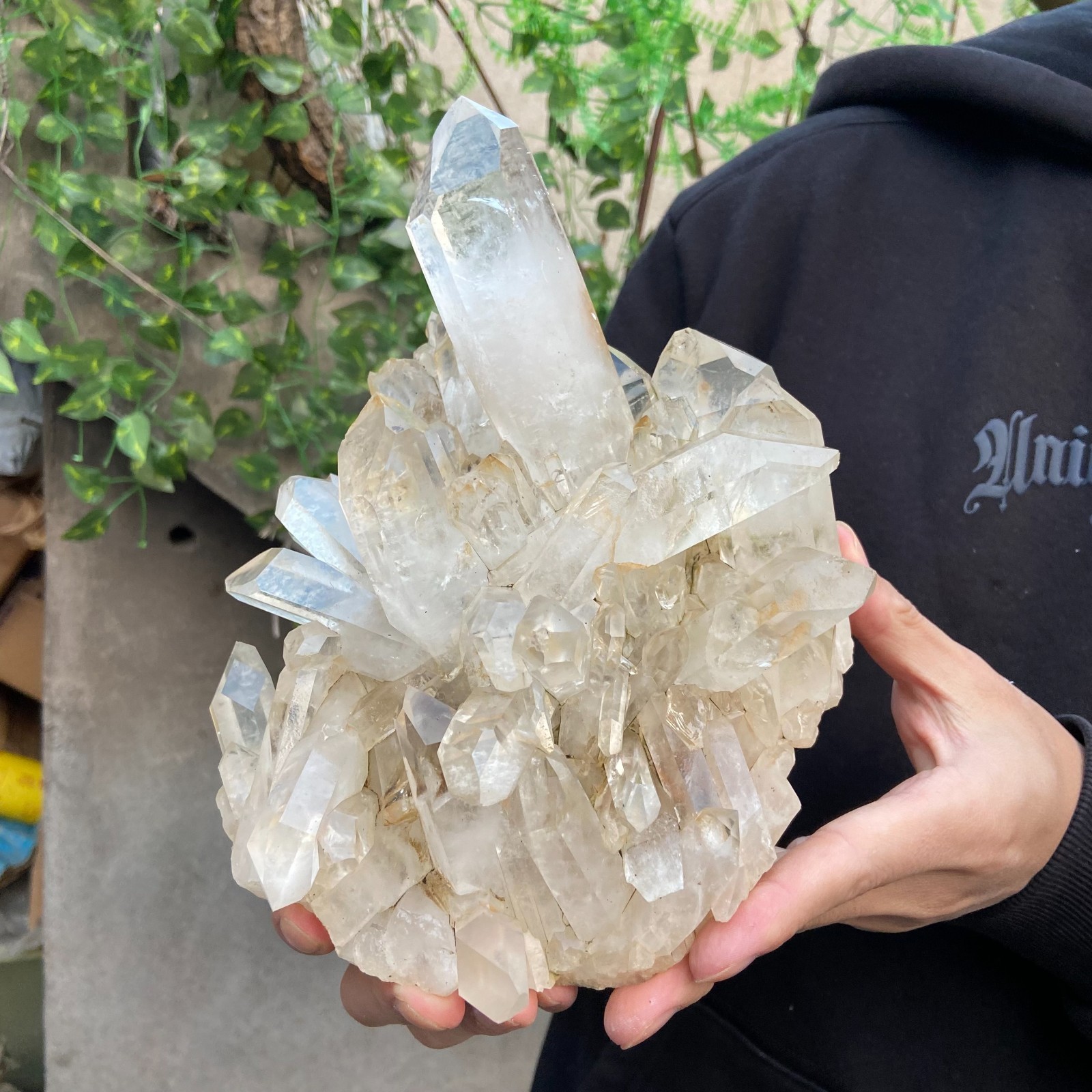 5.2LB Natural Clear White Crystal Quartz Cluster Rough Healing Specimen