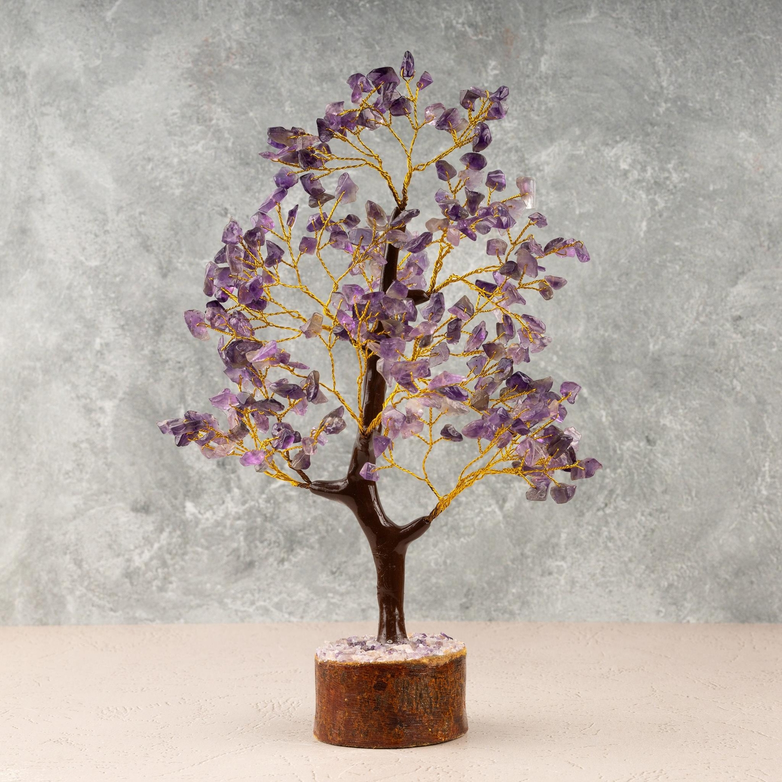 Amethyst Crystal Tree of Life, Healing Crystal Stone, Crystal Decor & Gift
