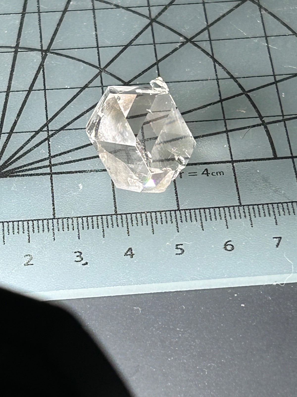 Herkimer Diamond Crystal * Trapped Air Pocket* Super Clear