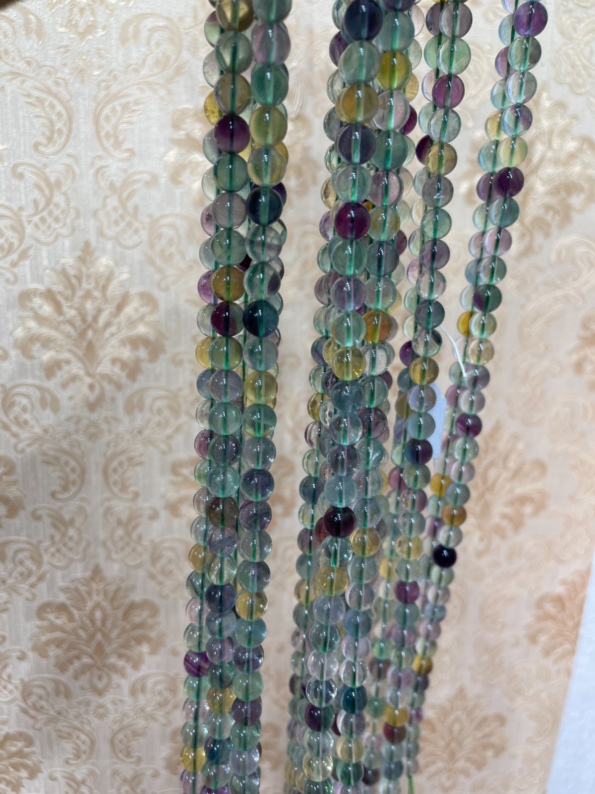 Natural Multicolor Fluorite About 50 PCS Beads Round Gemstone Loose Beads 8-9MM