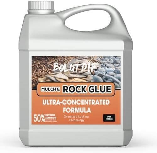 68 OZ Mulch Glue for Landscaping, Rock Glue for Landscaping and Stabilizing Mulc