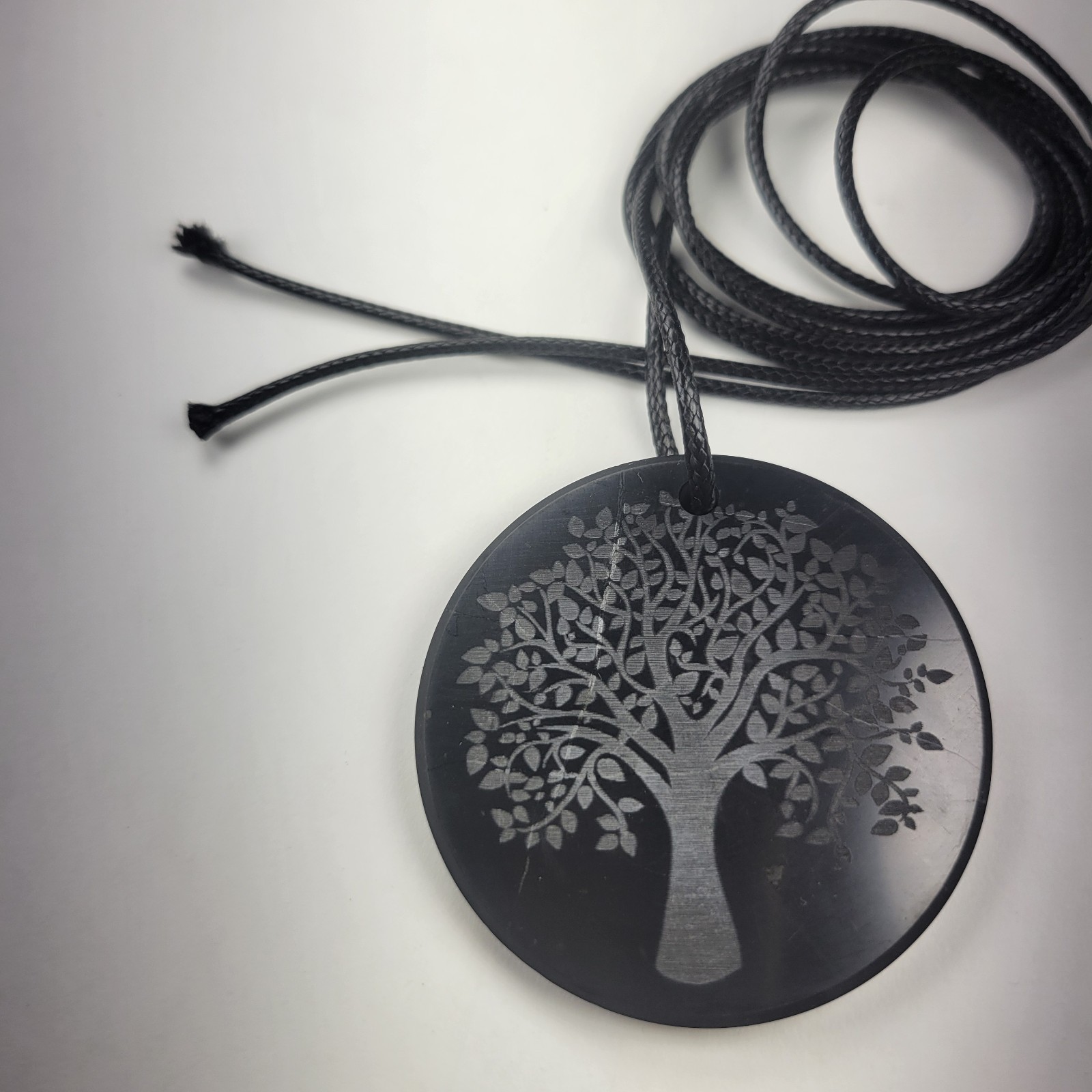 Shungite World Shungite Pendant Engraved Tree of Life – Heritage / 50 mm / 1.96″