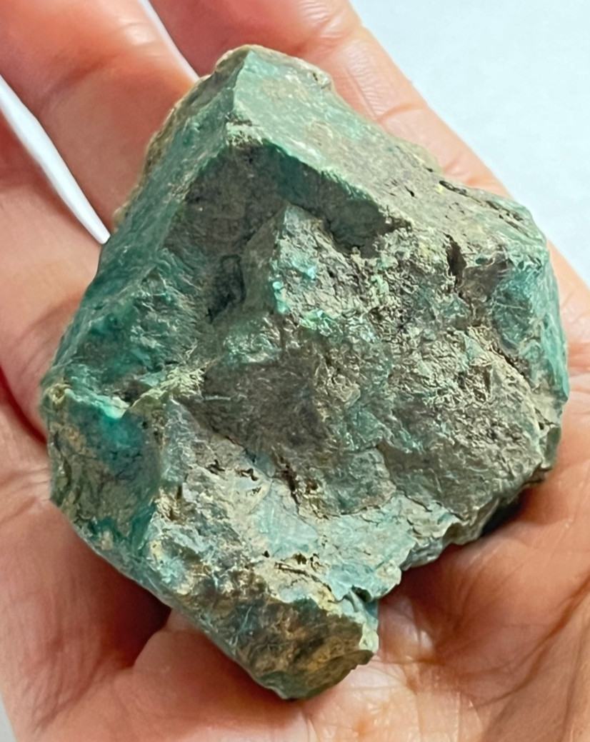 72g Natural Gem Silica Rough Stone Translucent Chrysocolla Mineral Specimen