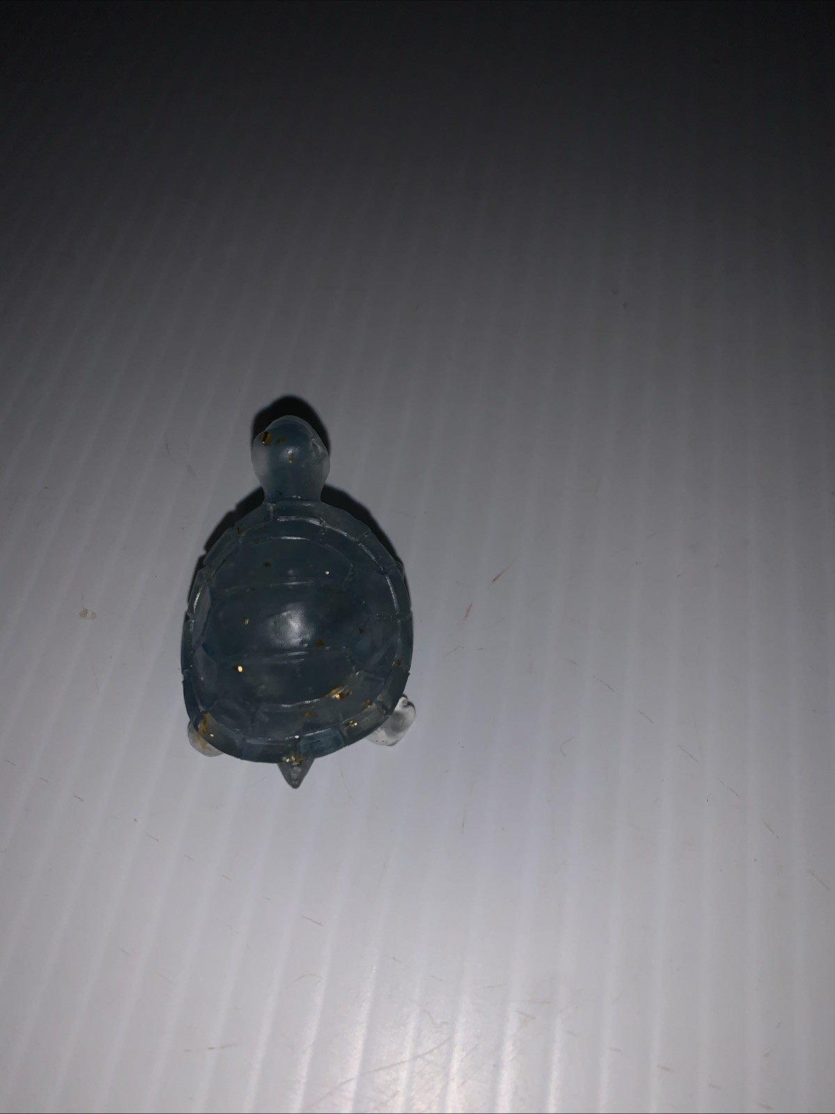 Turtle Aquamarine Handcrafted Crystal Tortoise Quartz with Epoxy Resin Beads