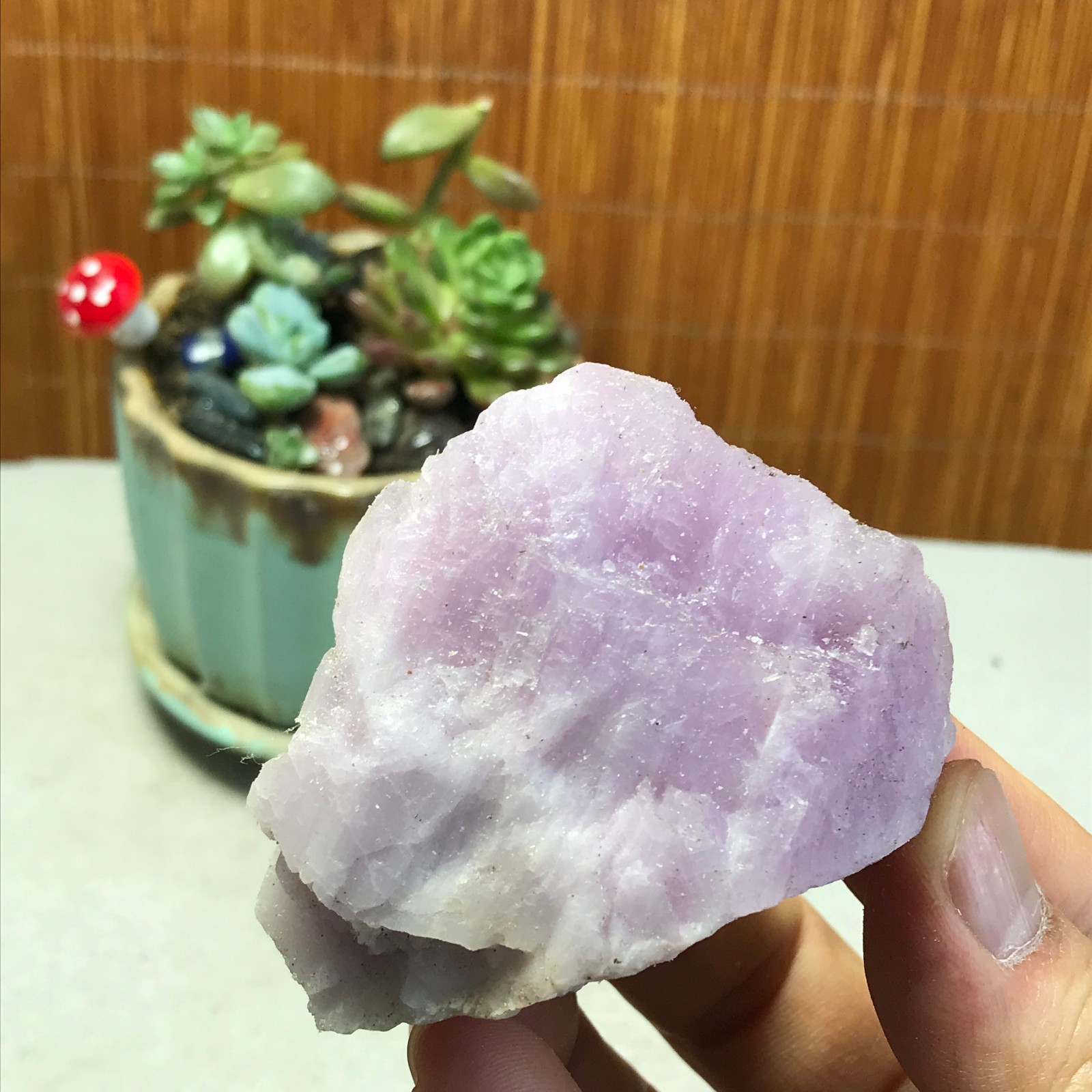 67-48-30mm NATURAL ROUGH KUNZITE PINK SPODUMENE CRYSTALS 115g A5347
