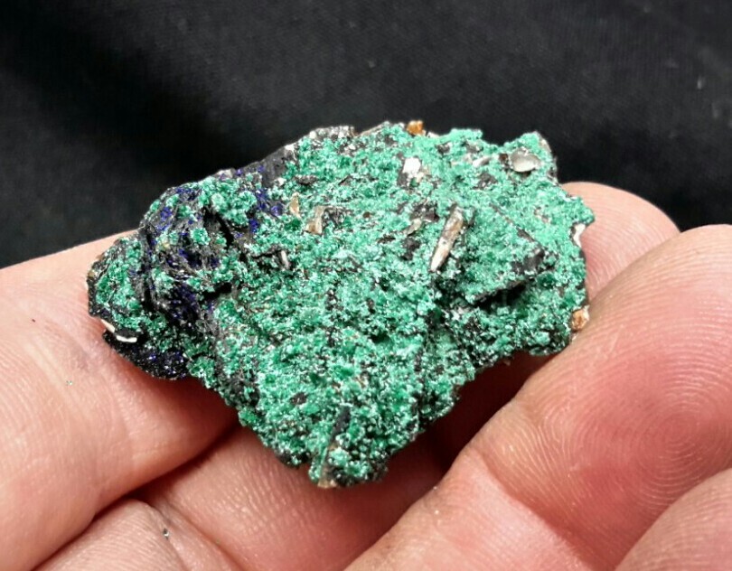 39mm AZURITE with MALACHITE from Mibladen, Khénifra, Morocco