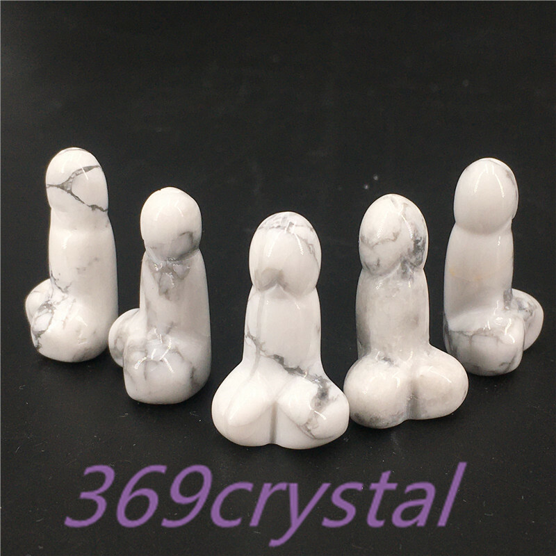 A lot of Natural mini Small Penis Quartz Crystal Massage Wand Healing wholesale