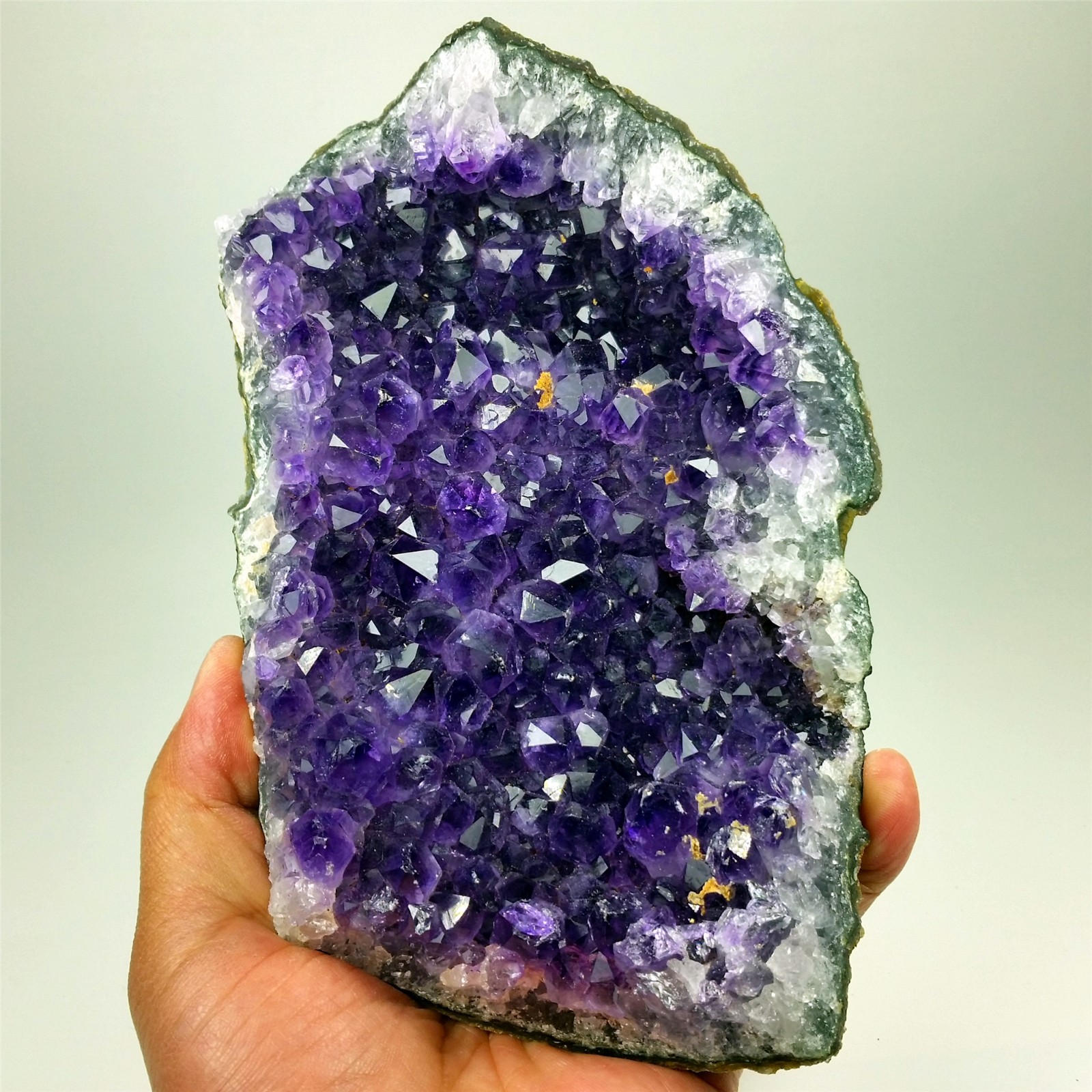 7.0″ URUGUAYAN AMETHYST GEODE DEEP PURPLE Healing Specimen A162