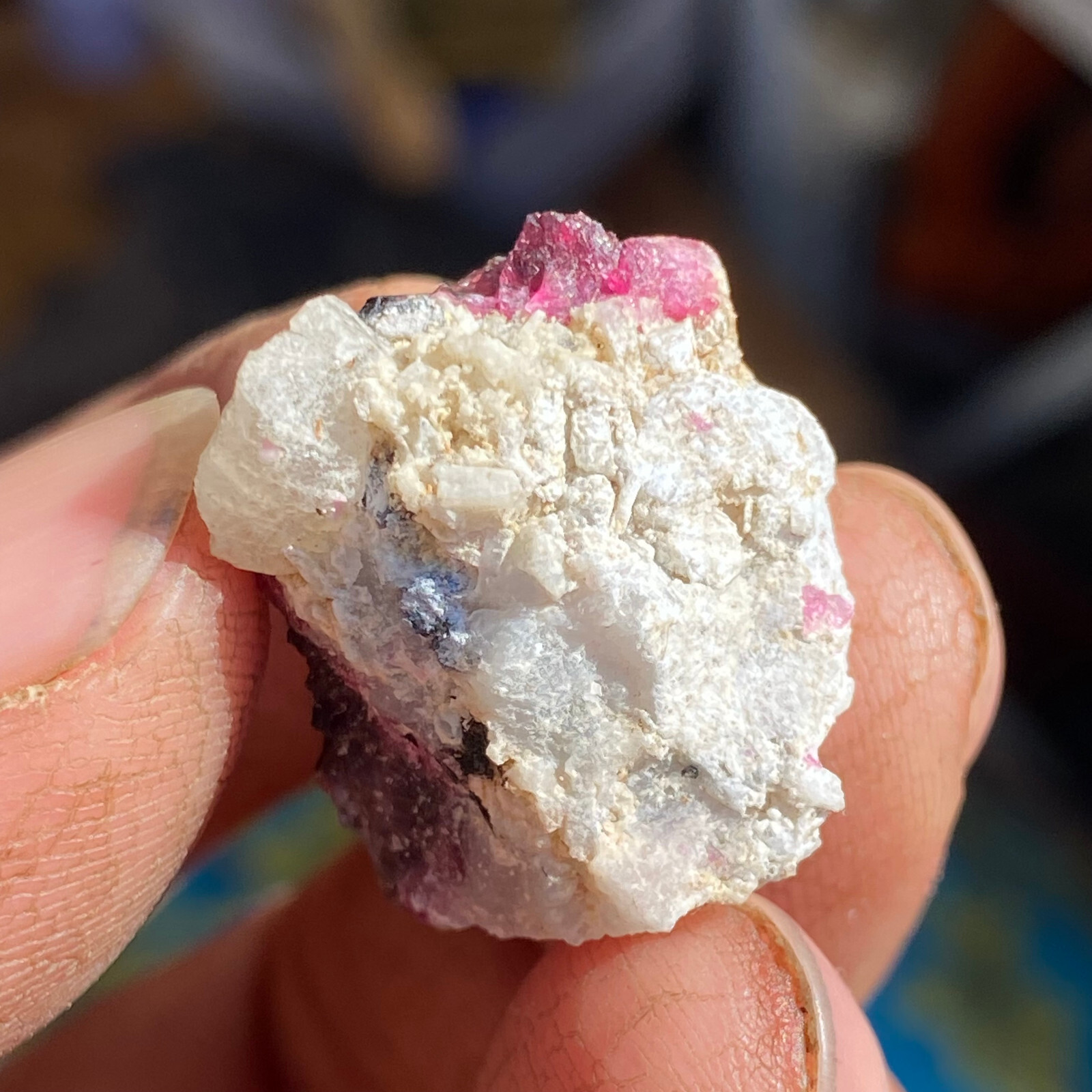 7.0g Natural Pink Tourmaline Crystal Cluster Rough Gem Mineral Specimen