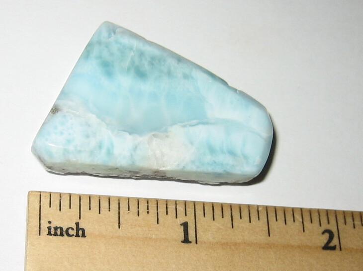 1.2″ TUMBLED POLISHED NATURAL LARIMAR STONE FROM DOMINICAN REPUBLIC ~ 19.7g *AA4