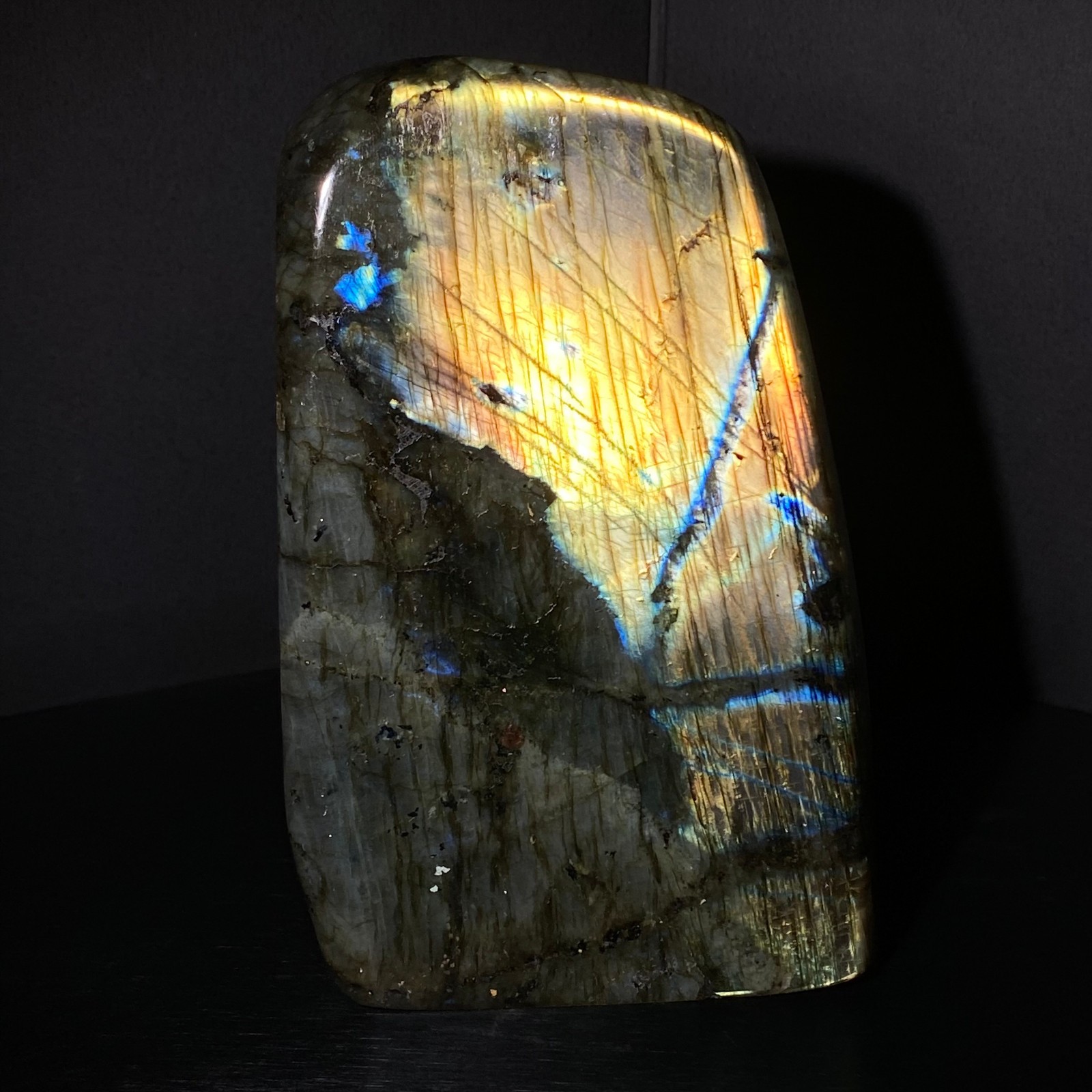 1560 Natural Gorgeous Labradorite QuartzCrystal Stone Specimen Healing