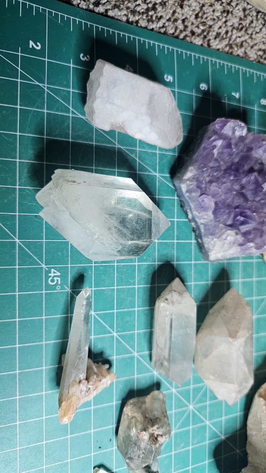 Geode Amethyst Feldspar And Multiple Rare Quartz Points Double Terms