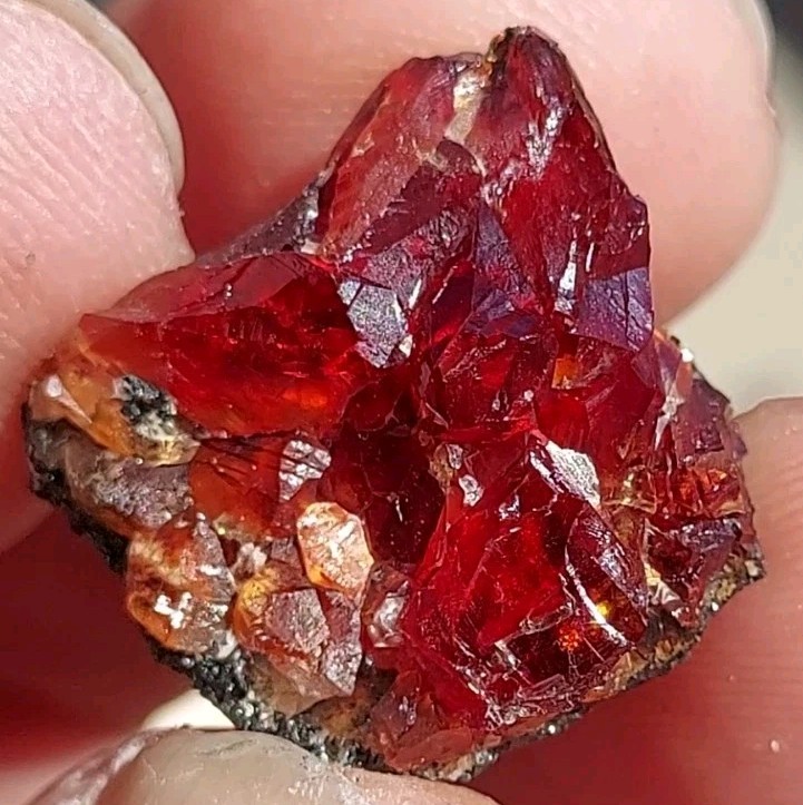 ULTRA RARE GEM RHODOCHROSITE On Matrix N’Chwaning I Mine, KMF, South Africa